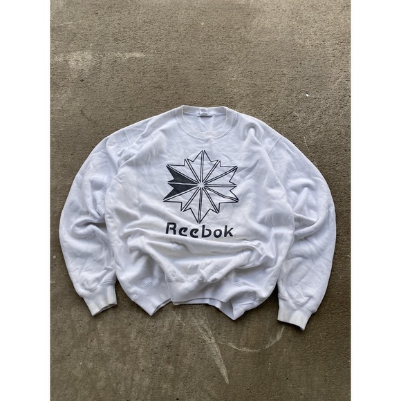 Gap Sport Other - Vintage GAP Sport Sweatshirt Mens XL White Reebok Graphic Pullover Fleece 90s